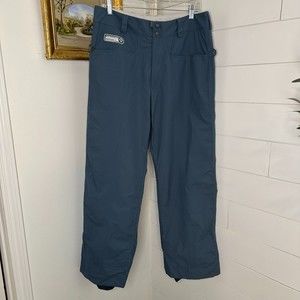 Burton Ski Snow Pants Nylon Lined Blue Medium
